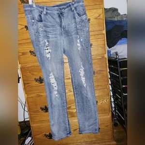 Chic Midnight Velvet Jeans